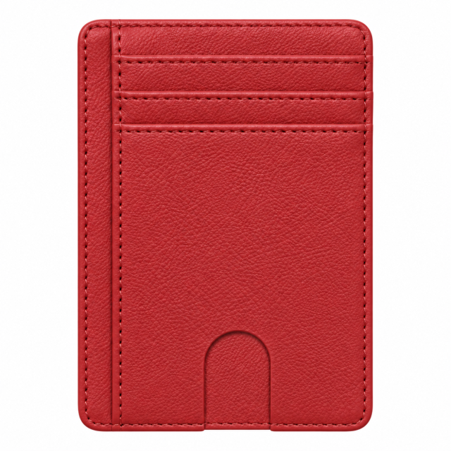 PU Leather Multi Slot Card Holder Pouch