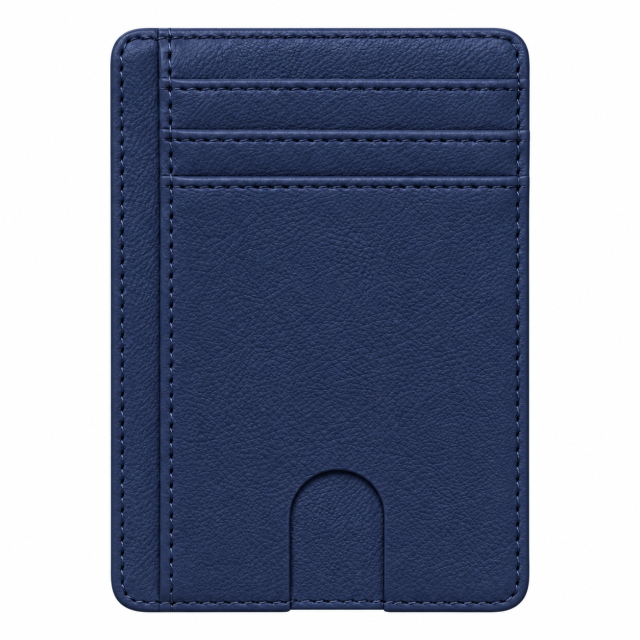 PU Leather Multi Slot Card Holder Pouch