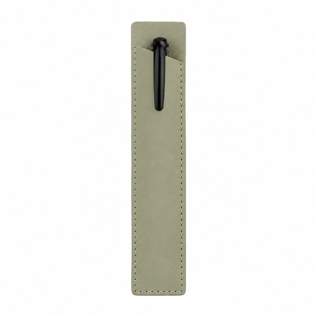 PU Leather Slant Opening Pen Sleeve