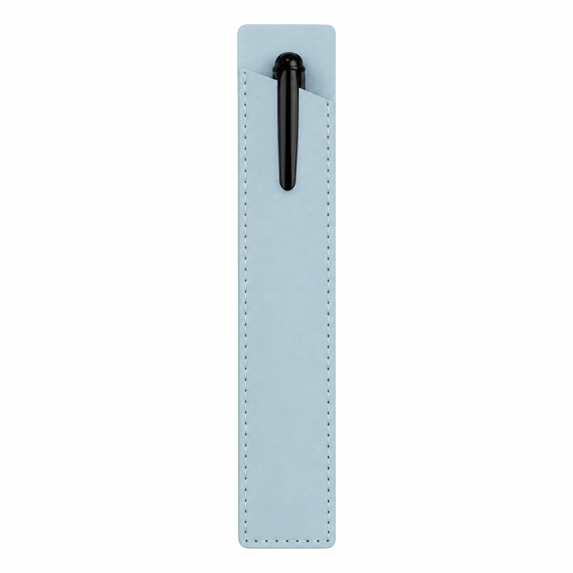 PU Leather Slant Opening Pen Sleeve