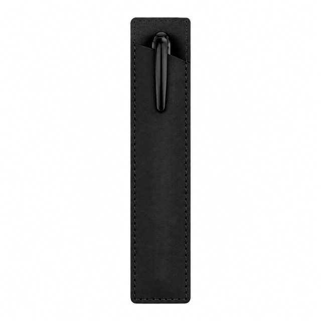 PU Leather Slant Opening Pen Sleeve