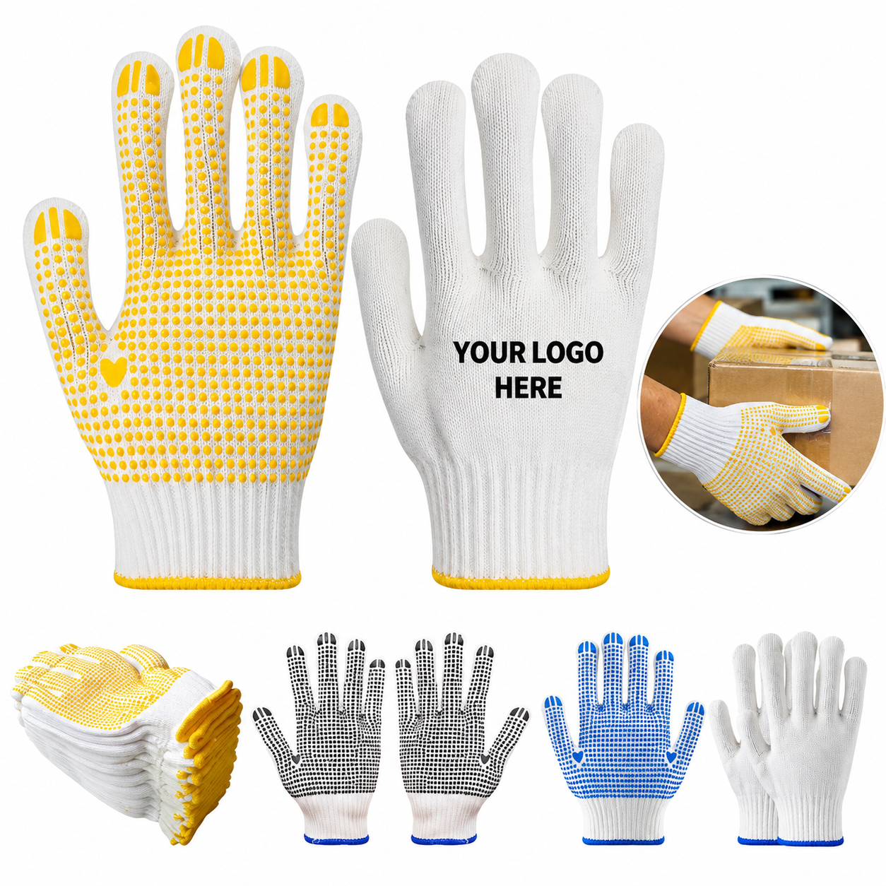 PVC Dot Grip Safety Work Gloves