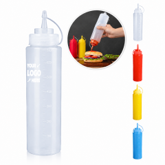 Plastic Squeeze Condiment Bottle With Precision Nozzle