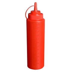 Plastic Squeeze Condiment Bottle With Precision Nozzle