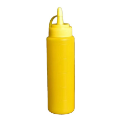 Plastic Squeeze Condiment Bottle With Precision Nozzle