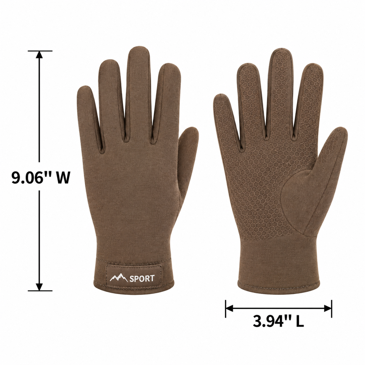 Polyester Micro Velvet Touchscreen Winter Gloves