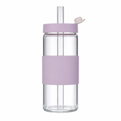 Portable Glass Tumbler With Straw