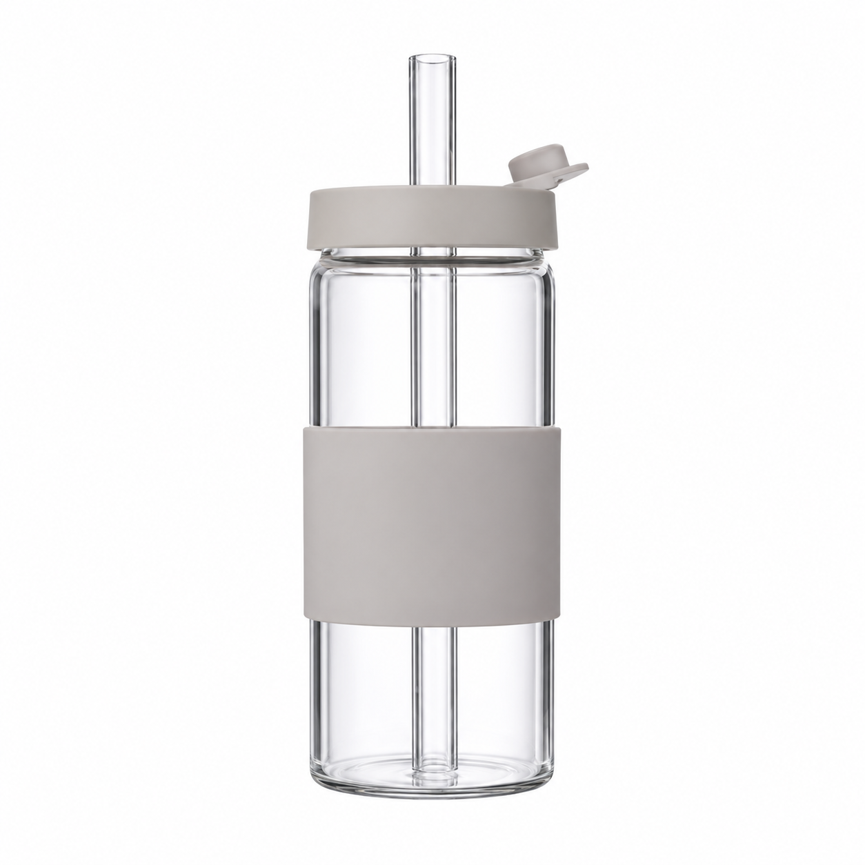 Portable Glass Tumbler With Straw