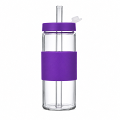 Portable Glass Tumbler With Straw