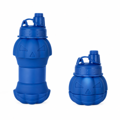 Pumpkin-Shaped Collapsible Silicone Bottle