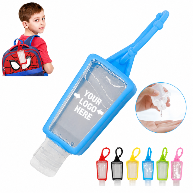 Refillable Clear Travel Bottle With Silicone Key Ring