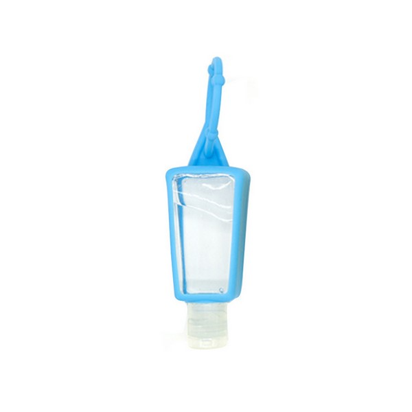 Refillable Clear Travel Bottle With Silicone Key Ring