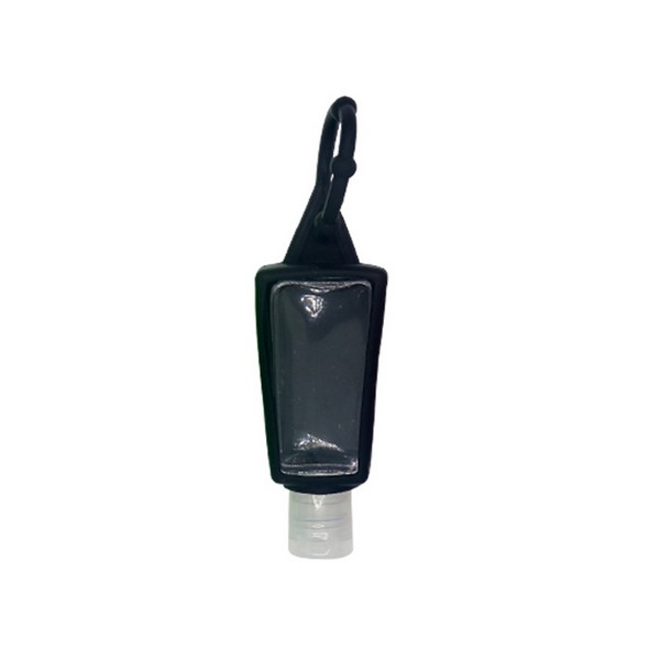 Refillable Clear Travel Bottle With Silicone Key Ring