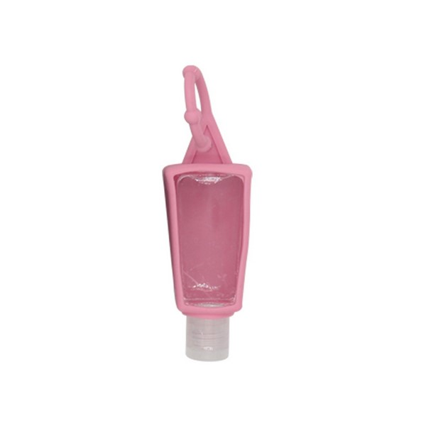 Refillable Clear Travel Bottle With Silicone Key Ring