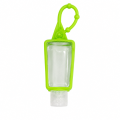 Refillable Clear Travel Bottle With Silicone Key Ring