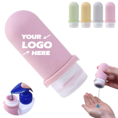 Refillable Silicone Travel Dispenser With Secure Strap