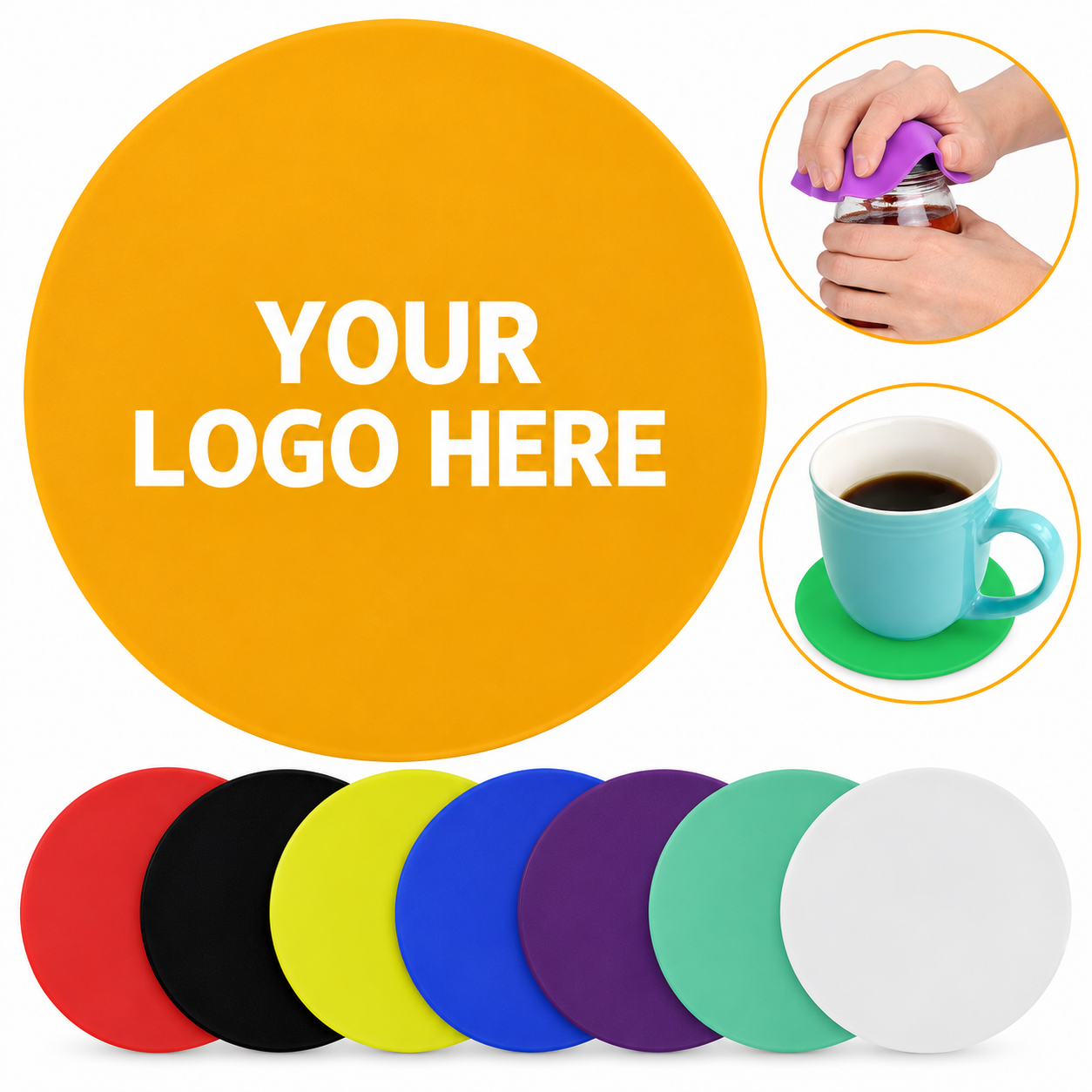Silicone Non Slip Bottle Opener Coaster