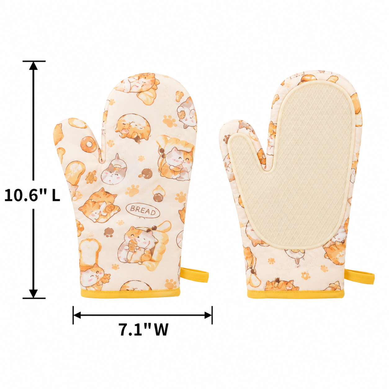 Silicone Patch Heat Insulation Oven Mitt