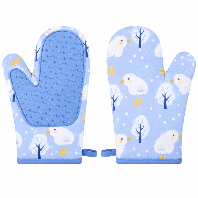 Silicone Patch Heat Insulation Oven Mitt