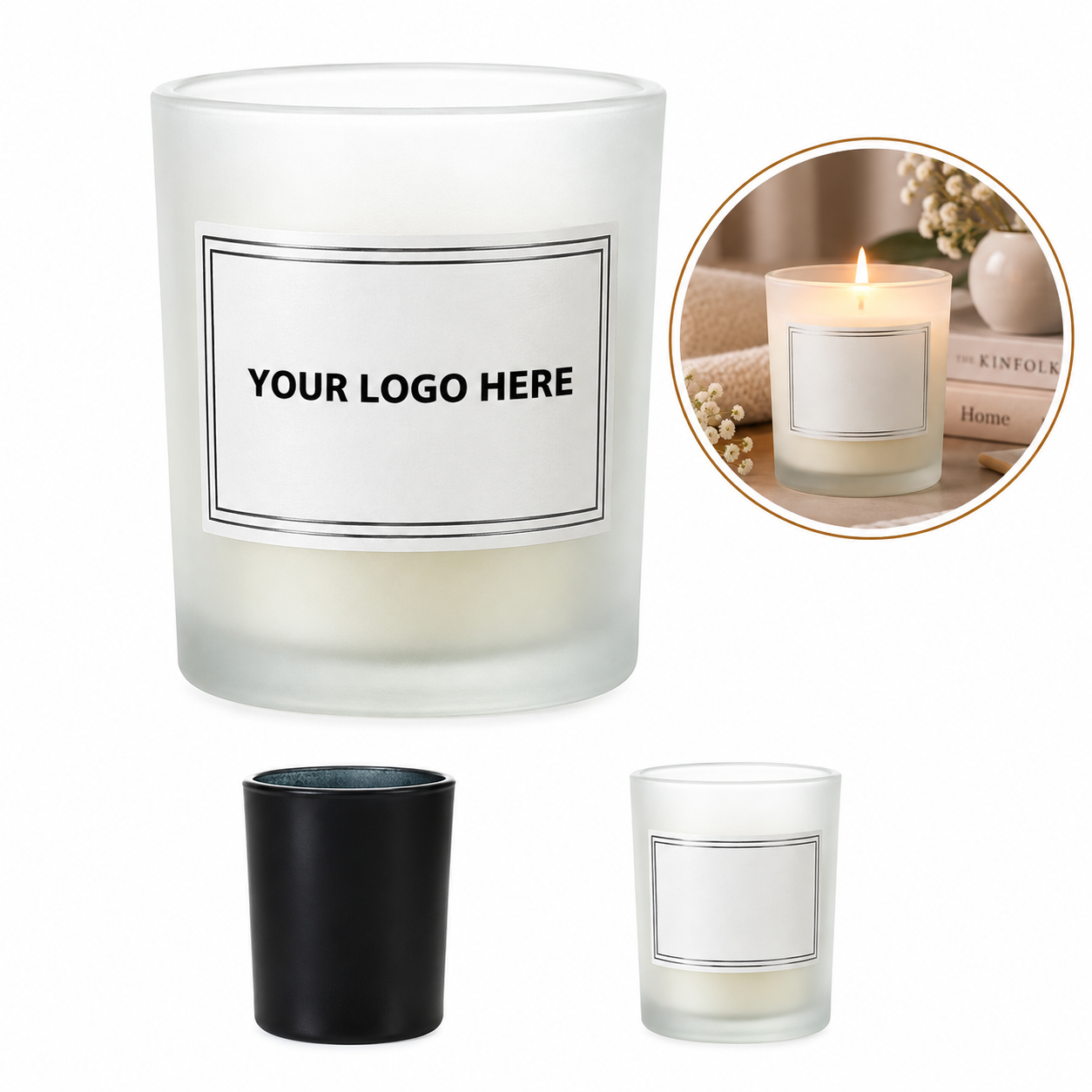 Soy Wax Scented Candle in Compact Jar