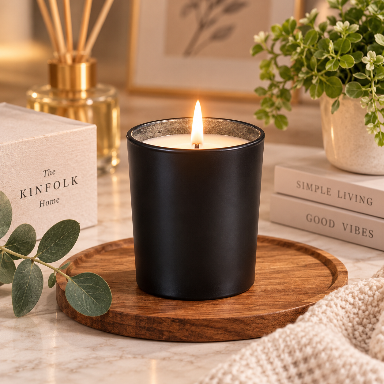 Soy Wax Scented Candle in Compact Jar