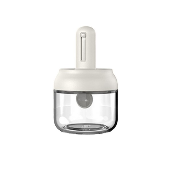 Telescopic Glass Seasoning Jar With Built-In Spoon