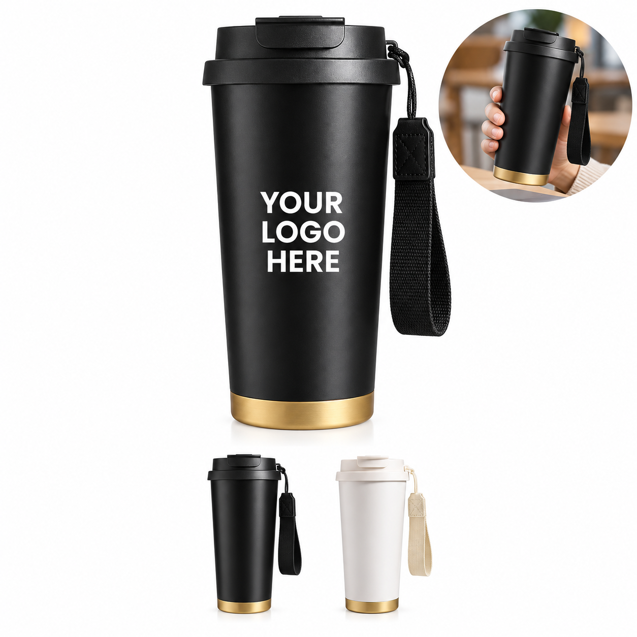 Three Mode Insulated Travel Coffee Mug