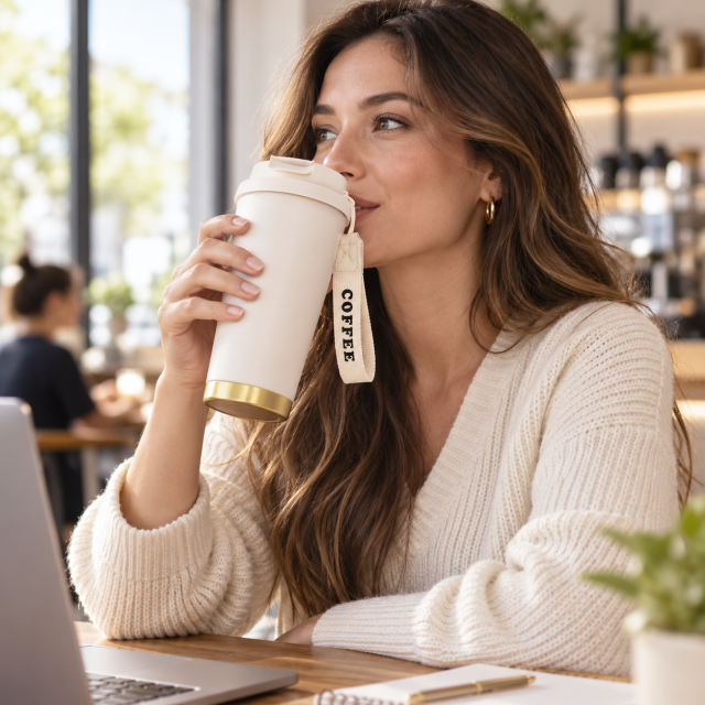 Three Mode Insulated Travel Coffee Mug