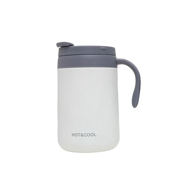 Vacuum-Insulated Hot & Cold Coffee Mug with Handle and Lid