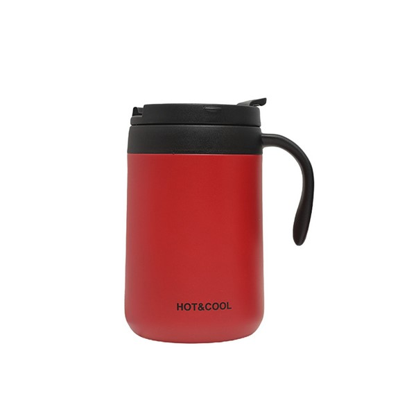 Vacuum-Insulated Hot & Cold Coffee Mug with Handle and Lid