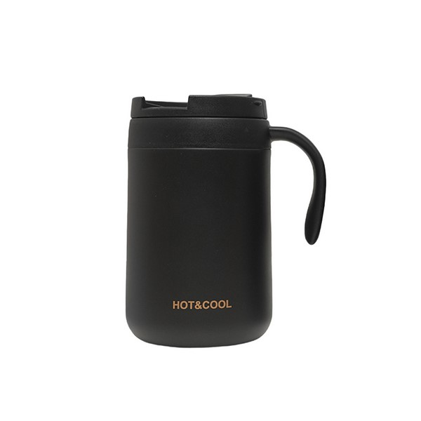 Vacuum-Insulated Hot & Cold Coffee Mug with Handle and Lid