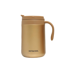 Vacuum-Insulated Hot & Cold Coffee Mug with Handle and Lid