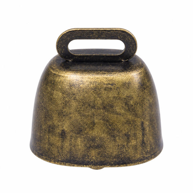 Vintage Iron Cow Bell Hanging Ornament