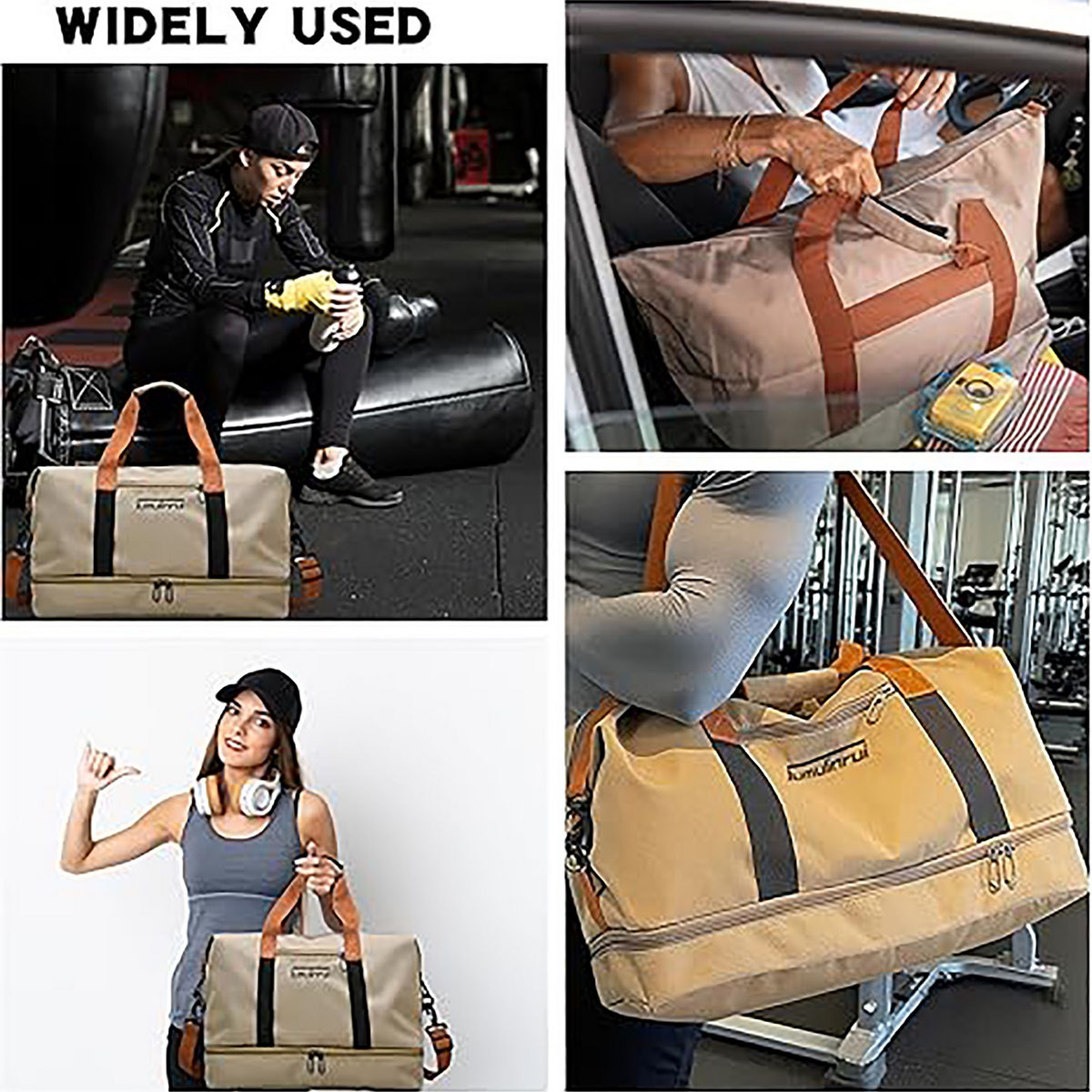 Waterproof Duffle Bag with Wet Pocket