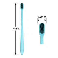 Wheat Straw Soft Bristle Travel Toothbrush