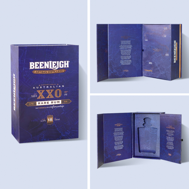 Novel wine box packaging display