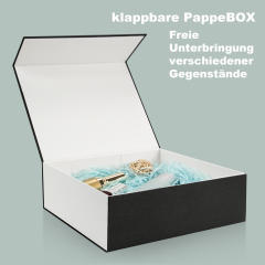 Sleek & Versatile Black Foldable Boxes