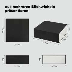 Sleek & Versatile Black Foldable Boxes