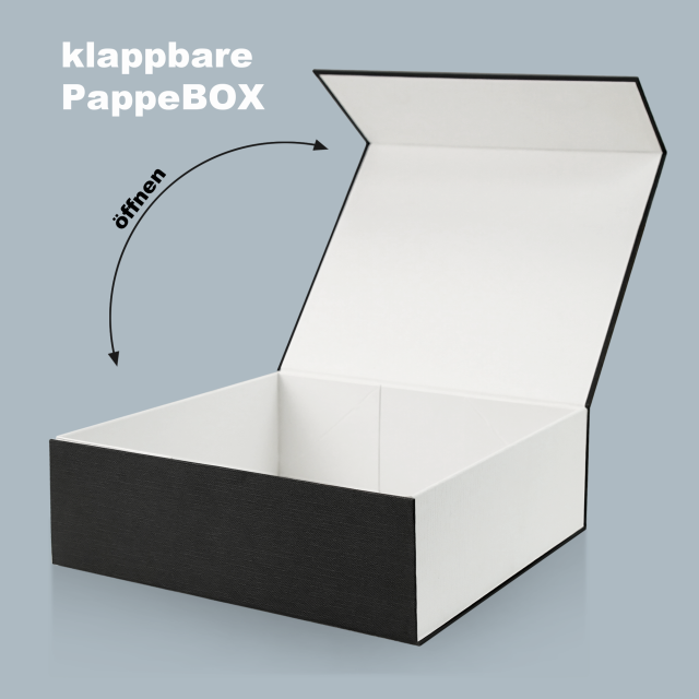 Sleek & Versatile Black Foldable Boxes
