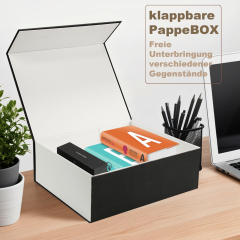 Sleek & Versatile Black Foldable Boxes