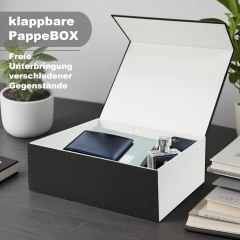 Sleek & Versatile Black Foldable Boxes