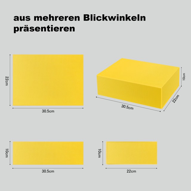​Sunshine Foldable Box – A4-Friendly Luxury Packaging Solution​