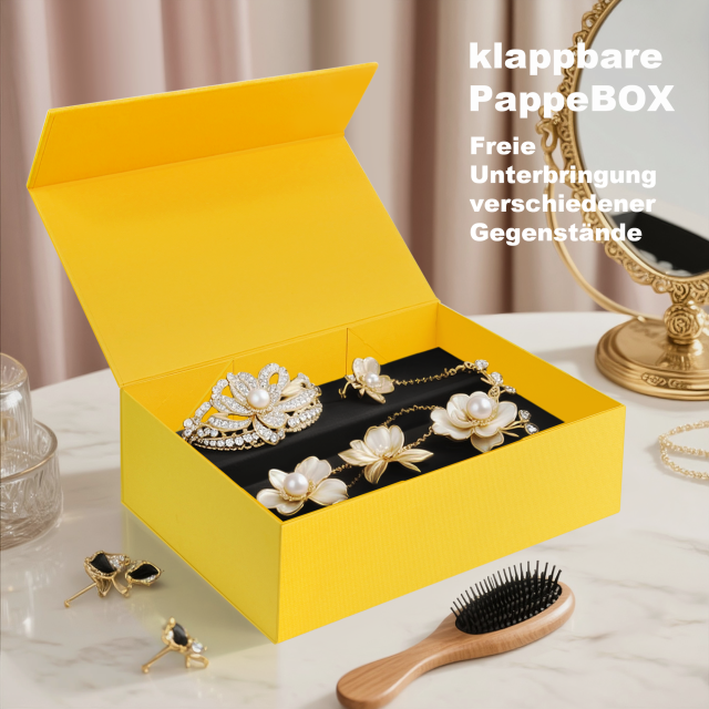 ​Sunshine Foldable Box – A4-Friendly Luxury Packaging Solution​