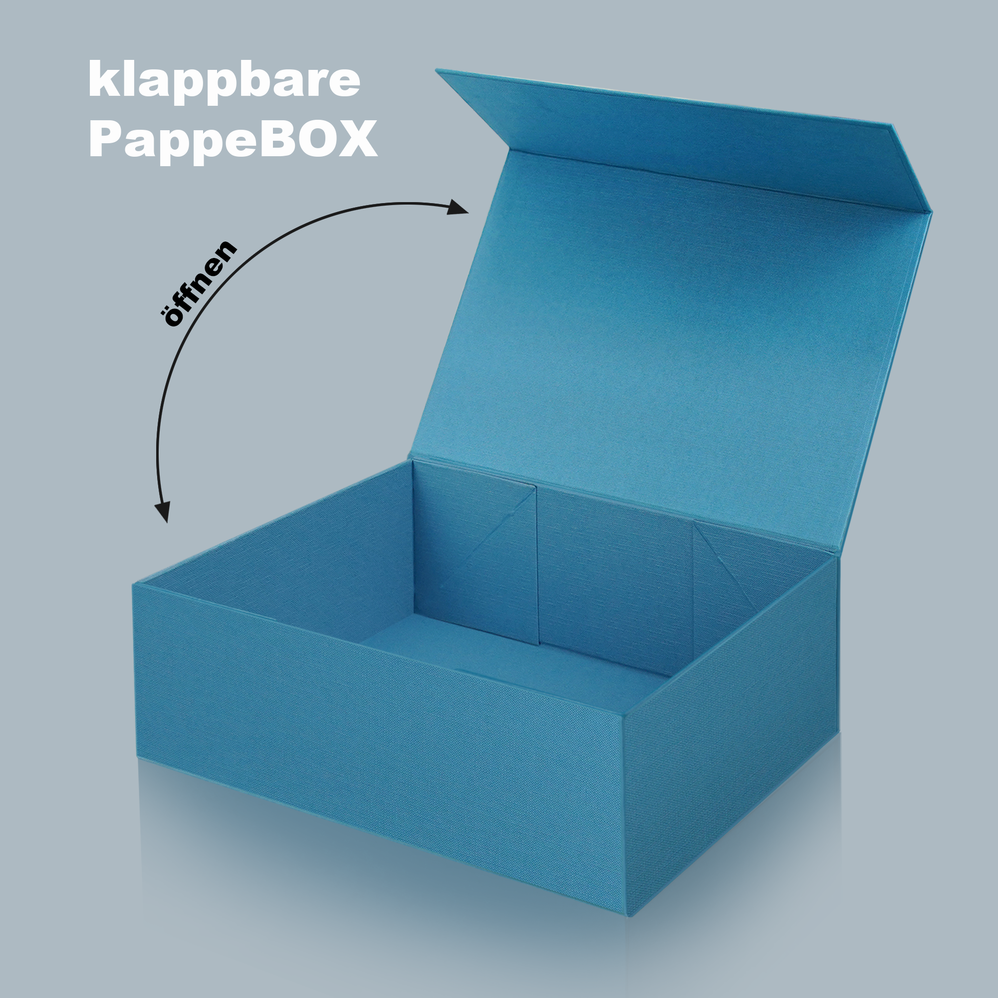 ​Deep Sea Blue Foldable Box – Strategic Packaging for Discerning Brands​