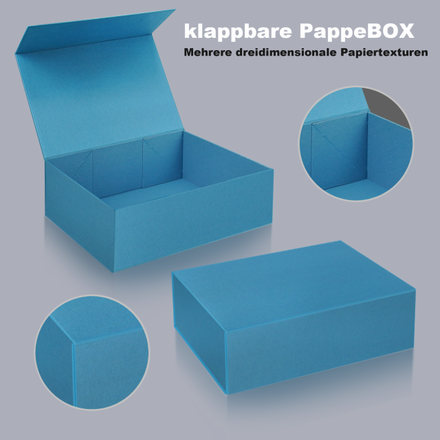 ​Deep Sea Blue Foldable Box – Strategic Packaging for Discerning Brands​