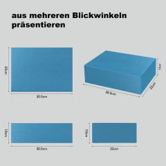 ​Deep Sea Blue Foldable Box – Strategic Packaging for Discerning Brands​