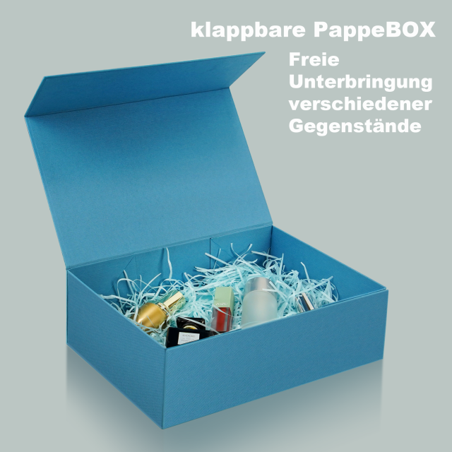 ​Deep Sea Blue Foldable Box – Strategic Packaging for Discerning Brands​