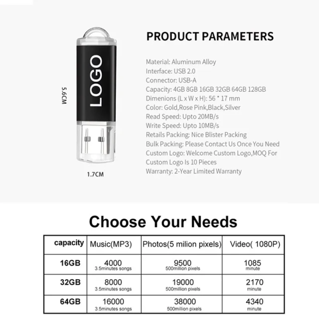 CeaMere / OEM USB Flash Drive | Pen Drive | Multifaceted Application | C20 USB Disk