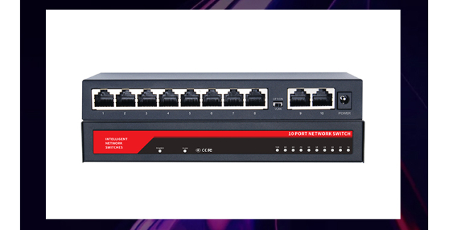 KuWFi Gigabit Network Switch 100/1000Mbps Switch 5/8/10 Port RJ45 LAN Hub Desktop Fast Ethernet Switch for Office Dormitory Home