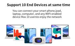 KuWFi Portable Mini Mobile 4G LTE Hotspot Router 150Mbps CAT4 With 2400mAH Battery